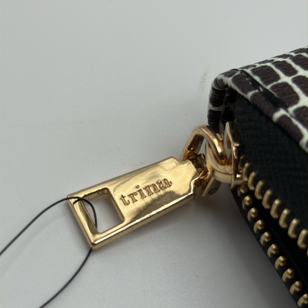 NWT Trina Turk Large Zip Around Croc Wallet - Picture 5 of 8